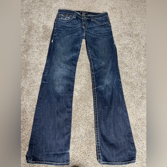 Big Star Vintage Miki Boot Cut Jeans Embroidered Western Size 28 X 33 - Picture 2 of 7